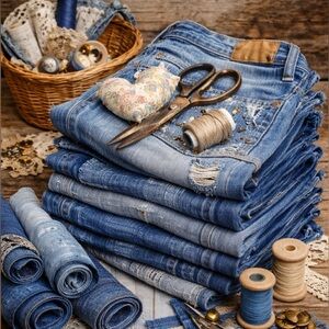 Upcycle Craft Jeans | Blue Jean Lot